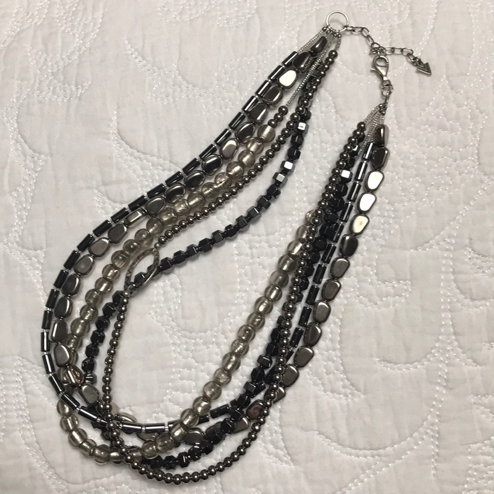 Silpada Sterling Silver/Hematite/Glass Necklace